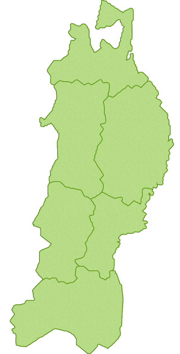 東北6県の地図
